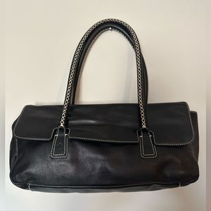 Vintage black leather Ralph Lauren bag